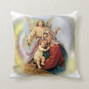 Blessed Virgin Mary - Mother of God Throw Pillow