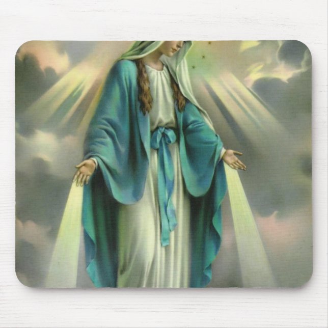 Blessed Virgin Mary Mouse Pad (Front)