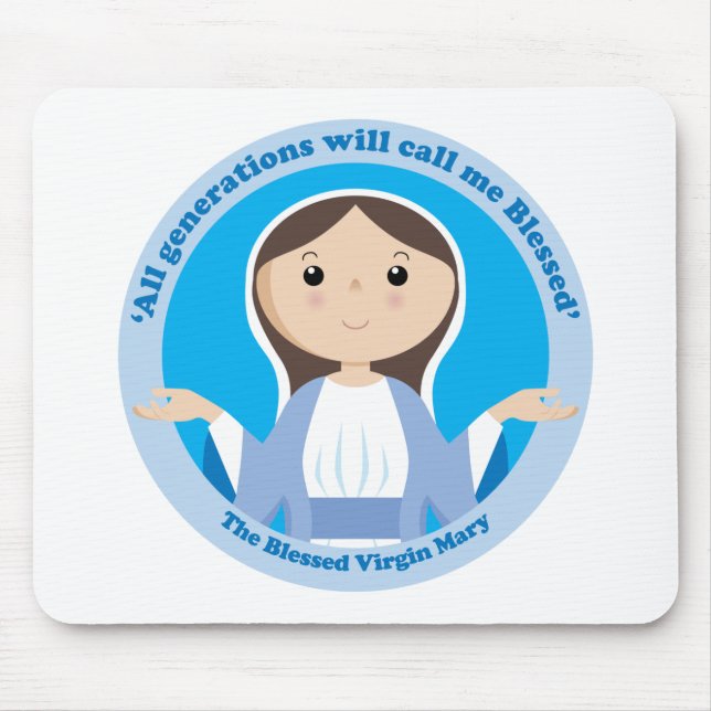 Blessed Virgin Mary Mouse Pad (Front)