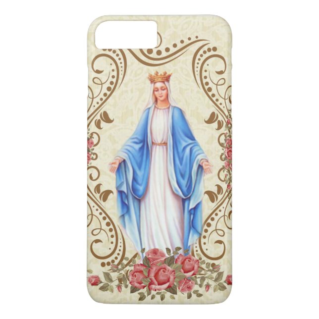 Blessed Virgin Mary Our Lady of Grace Catholic Case-Mate iPhone Case (Back)