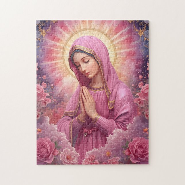 Blessed VIrgin Mary Picture Jigsaw Puzzle (Vertical)