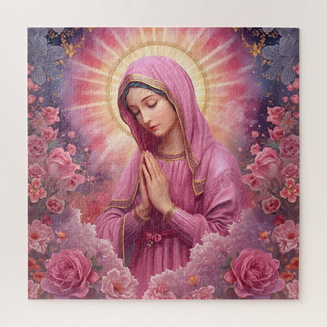 Blessed VIrgin Mary Picture Jigsaw Puzzle (Vertical)