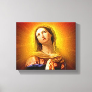 Blessed Virgin Mary - Radiant and Brilliant Canvas Print