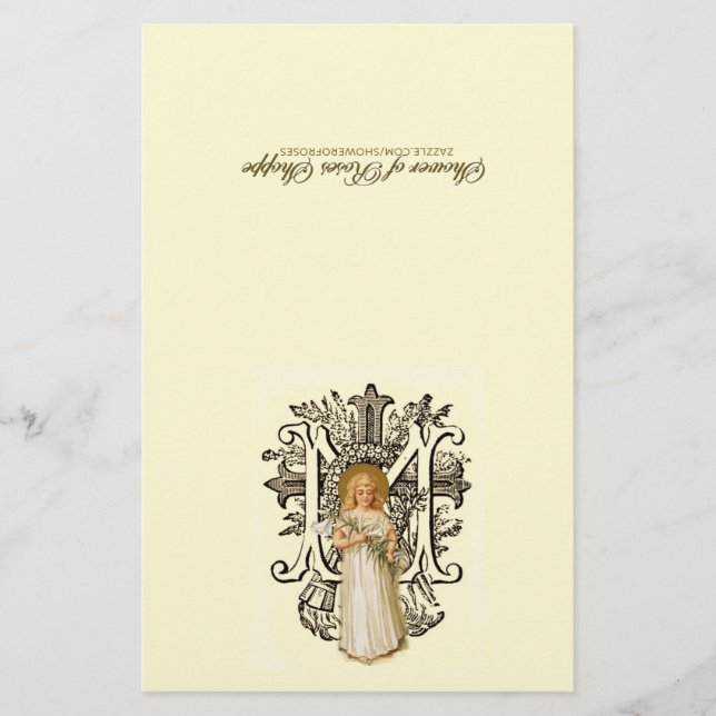 Blessed Virgin Mary Religious Catholic Floral (Front)