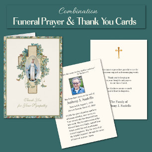 Blessed Virgin Mary  Religious Funeral Condolence
