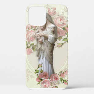 Blessed Virgin Mary Religious Vintage Catholic iPhone 12 Case