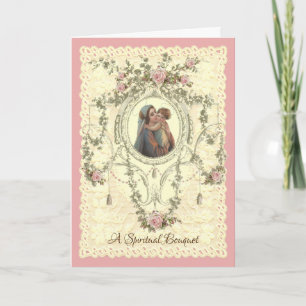 Blessed Virgin Mary Spiritual Bouquet Prayers Card