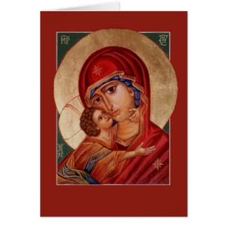 Blessed Virgin Mary Theotokos Greeting/Prayer Card