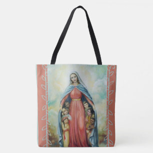 Blessed Virgin Mary with children Tote Bag