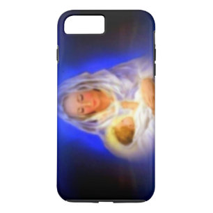 Blessed Virgin Mary with Halo in Clouds Case-Mate iPhone Case