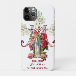 Blessed Virgin Mother Mary Hail Mary Prayer Case-Mate iPhone Case