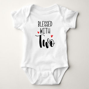 Blessed With Two Twins Baby Bodysuit