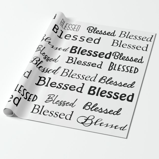 Blessed Wrapping Papper Paper (Unrolled)