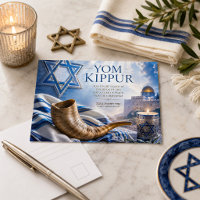 Blessed Yom Kippur Shofar, Star of David