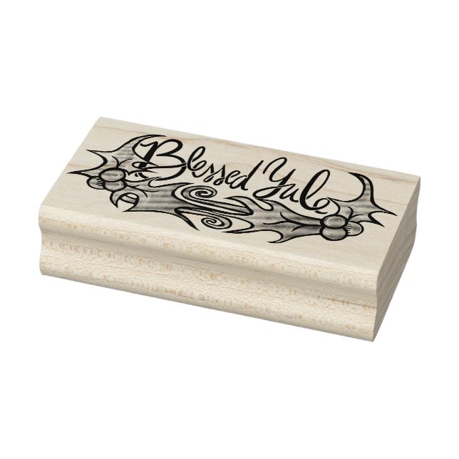 Blessed Yule Rubber Stamp (Stamp)