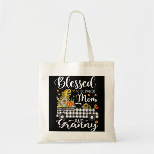 Blesses To Be Called Mom And Granny Gnome Thanksgi Tote Bag
