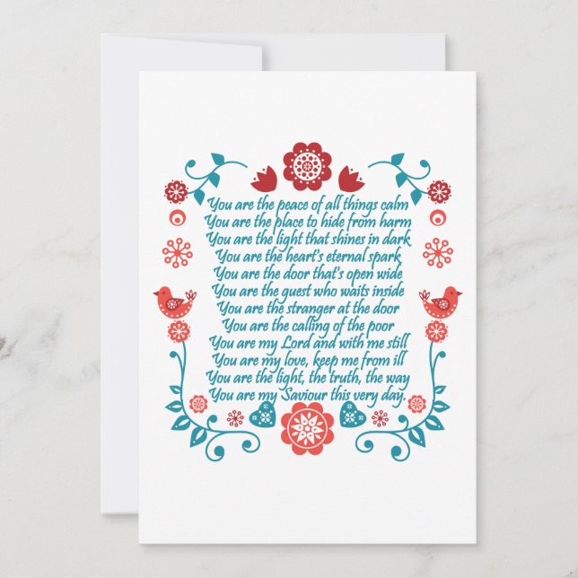 Blessing 13 invitation (Front)