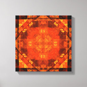 Blessing Abstract Art Black and White Canvas Print