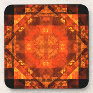 Blessing Abstract Art Cork Coaster