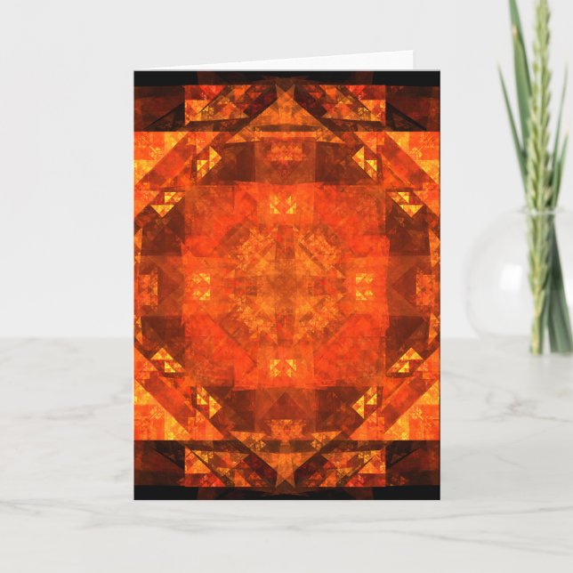 Blessing Abstract Art Greeting Card (Front)