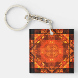 Blessing Abstract Art Keychain