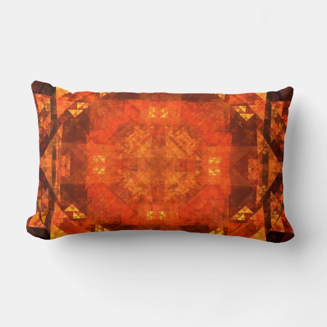 Blessing Abstract Art Lumbar Pillow (Front)