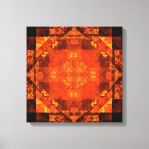 Blessing Abstract Art Quad Canvas Print