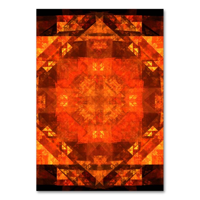 Blessing Abstract Art Table Card (Front)