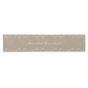 Blessing Burlap Table Runner