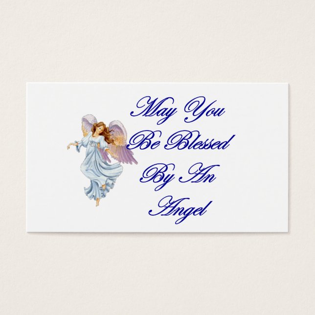 Blessing Cards - May You Be Blessed By An Angel (Front)