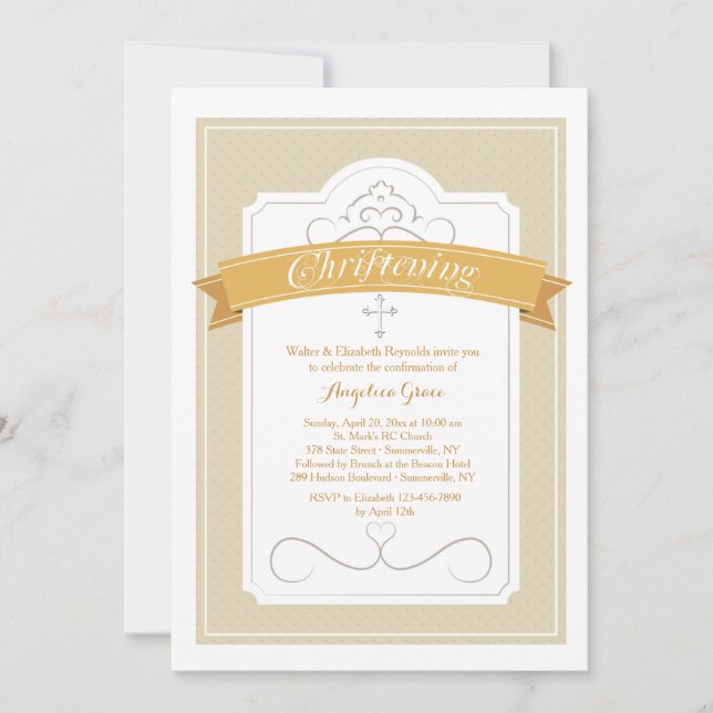 Blessing Christening Invitation (Devant)