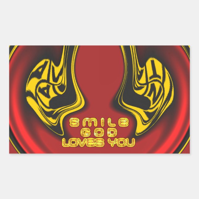 Blessing from Above: God's Love Spiritual Greeting Sticker (Front)