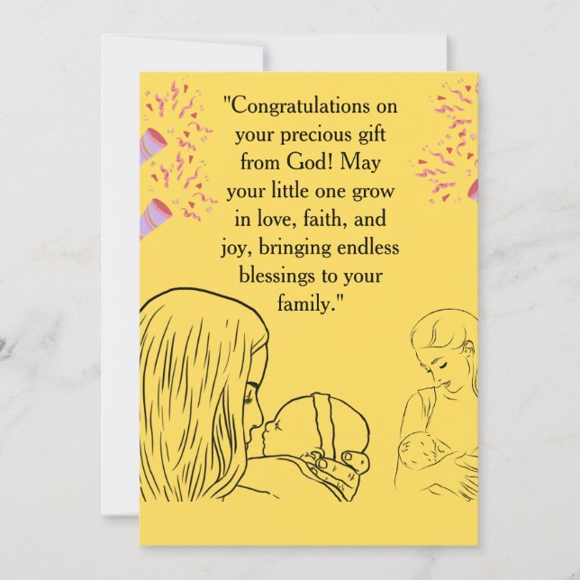 Blessing from Above Invitation (Front)