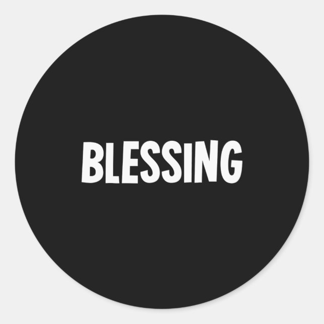 Blessing In Disguise Funny Halloween Costume Idea  Classic Round Sticker (Front)