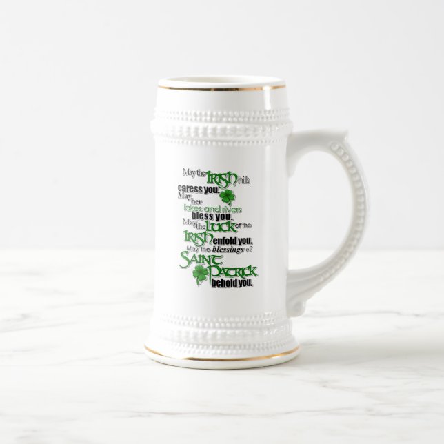 Blessing Of Saint Patrick Beer Stein (Right)