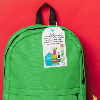Blessing of the Backpacks Cute School Supplies Gift Tags