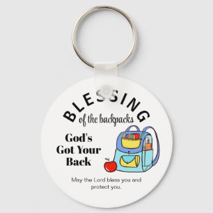 Blessing of the backpacks God's Got Your Back Keychain