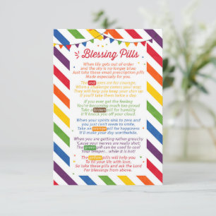 Blessing pills Poem Teacher Appreciation Gift Card