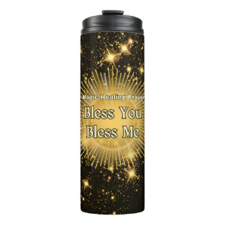 Blessing Prayer with a Sun Star Thermal Tumbler