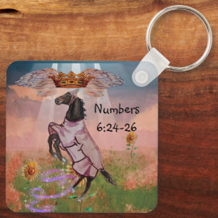 blessing scripture keychain