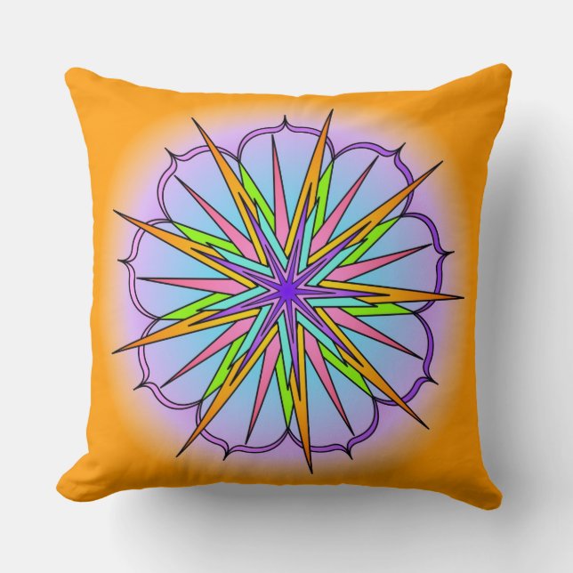 Blessing Star2 Throw Pillow (Front)