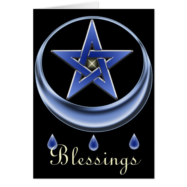 Blessing Symbol & Pentagram Card (Front)