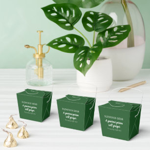 Blessings 2026 Prosperity Bible Verse Dark Green Favor Box