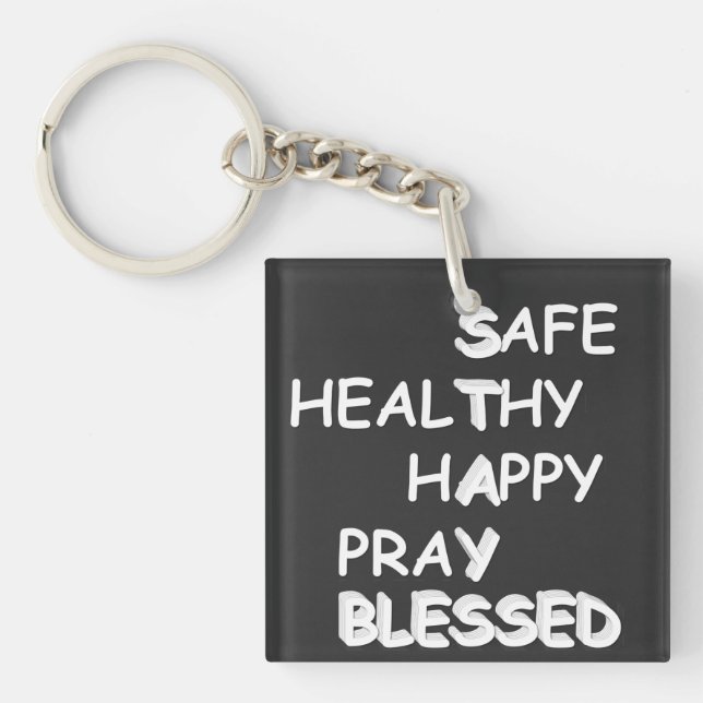 Blessings Acrylic Key Ring (Front)