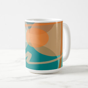 Blessings Amidst Twist And Turns Teal Orange Coffee Mug