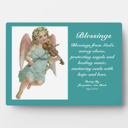 Blessings Angel Poetry Plaque