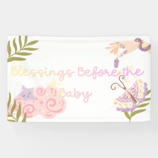 Blessings before the baby banner