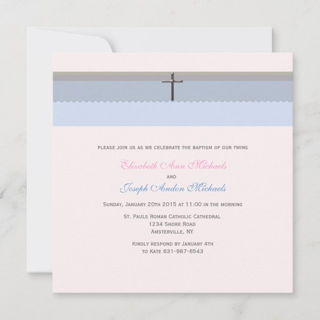 Blessings Collection Baptism Invitation (Devant)