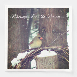 Blessings For The Season Paper Napkin