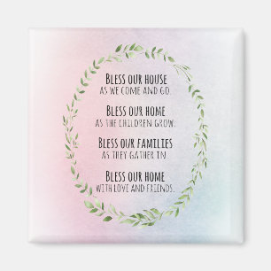 Blessings for your home and family magnet